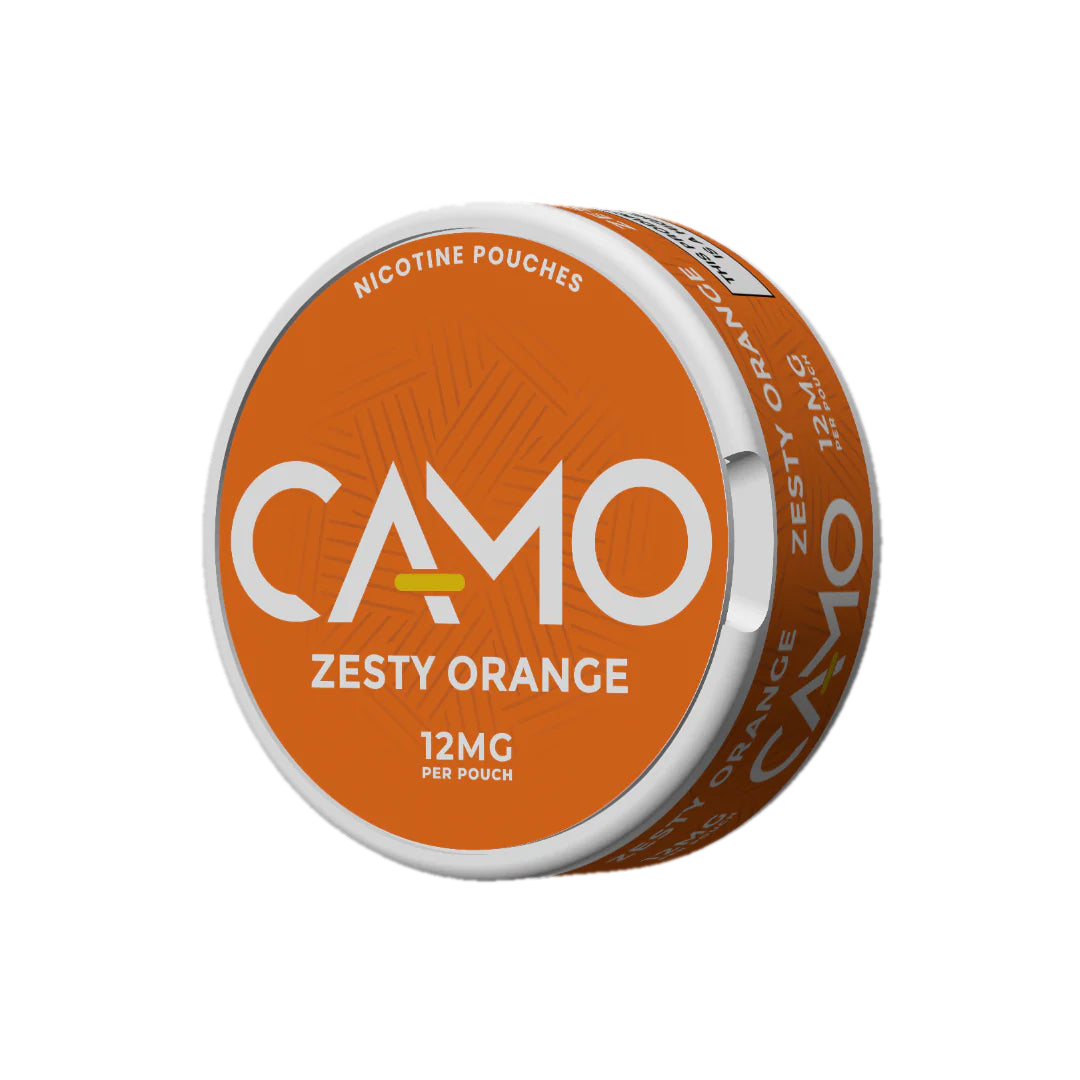 CAMO Orange Bubblegum pouch can