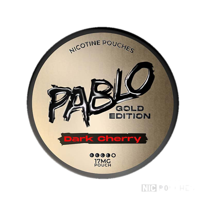 PABLO Gold Dark Cherry pouch can
